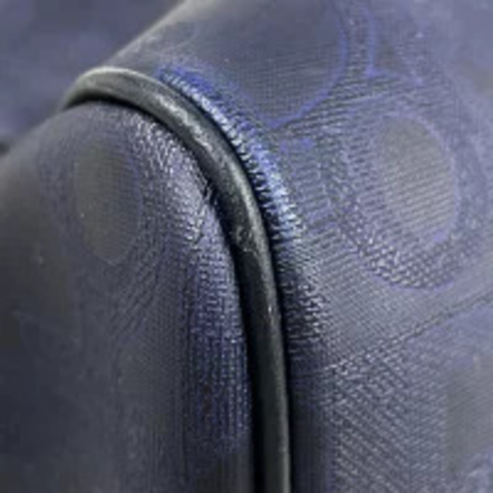 Christian Dior Boston bag handbag canvas Navy Blue - Picture 2 of 7